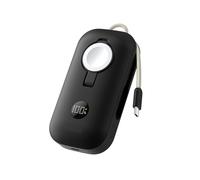 Belkin BoostCharge Pro Batería Externa Carga Rápida 10000mAh, Power Bank Cargado, para Apple Watch, Batería Portátil con Cable USB C Trenzado y Pantalla, 45W, Cargador Portátil, 3 Dispositivos, Negro