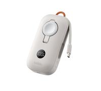 Belkin BoostCharge Pro Batería Externa Carga Rápida 10000mAh, Power Bank Cargado, para Apple Watch, Batería Portátil con Cable USB C Trenzado y Pantalla, 45W, Cargador Portátil, 3 Dispositivos, Beis