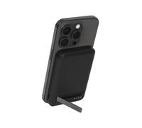 Belkin BoostCharge Pro Batería Externa Inalámbrica de 5000mAh con Qi2, Cargador portátil Compatible con MagSafe + Soporte Caballete, batería portatil para Phone 16, iPhone 15, 14, 13 y Otros, Negro