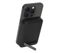Belkin BoostCharge Pro batería externa inalámbrica de 10 000 mAh con Qi2, cargador portátil compatible con MagSafe + soporte caballete, iPhone 16, 16 Plus, 16 Pro, 16 Pro Max, iPhone 15 y otros, negro