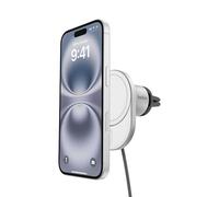 Belkin BoostCharge Pro Cargador Magnético Inalámbrico para Coche con Qi2 de 15W, Cargador inalámbrico Compatible con MagSafe para iPhone Series 16, 15 y más, Cable USB-C a USB-C de 1,5m incluidos