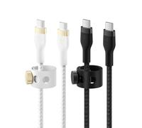 Cable usb tipo c belkin 1m - macho - macho - pack 2 blanco - negro
