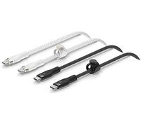 Belkin boostcharge pro flex cable usb 1 m usb 2.0 usb c negro, blanco