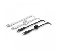 Cable usb tipo c belkin 1m - macho - macho - pack 2 blanco - negro