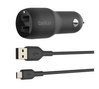 Belkin - BoostCharge Smartphone Negro Encendedor de cigarrillos Auto