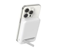Belkin BoostCharge Pro batería Externa inalámbrica de 8000 mAh con Qi2, Cargador portátil Compatible con MagSafe + Soporte Caballete, iPhone 16, 16 Plus, 16 Pro, 16 Pro MAX, iPhone 15 y Otros, Blanco