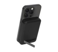 Belkin BoostCharge Pro batería externa inalámbrica de 10 000 mAh con Qi2, cargador portátil compatible con MagSafe + soporte caballete, iPhone 16, 16 Plus, 16 Pro, 16 Pro Max, iPhone 15 y otros, negro