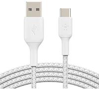 Belkin Cable USB-C a USB-A Boost Charge 3 m trenzado blanco macho-macho