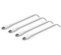 Belkin Cable de carga rápida USB-C a USB-C trenzado 1 m 2 uds blanco