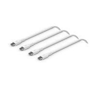 Belkin cable de carga rápida USB-C a USB-C trenzado (cable USB C para iPhone 16, iPhone 15, Samsung Galaxy S24, Note, Google Pixel, iPad Pro, Nintendo Switch, cable carga Tipo C) 2 m, 2 uds, blanco