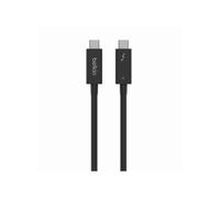 Belkin Cable de carga y transferencia USB-C a USB-C Thunderbolt 4 1m, Negro