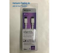 Belkin Cable Firewire Macho a Macho de 9 Pines 1.8m Blanco F3N404CP Nuevo OVP