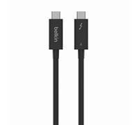 Belkin cable Thunderbolt 4 activo, conexión USB-C con Power Delivery de 100W, cumple con las especificaciones de USB4 y es compatible con Thunderbolt 3, MacBook Pro, iPhone 15 Pro y otros, 2m