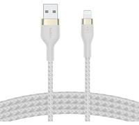 Belkin Cable trenzado USB-A a Lightning BoostCharge Pro Flex 2 m MFi Blanco