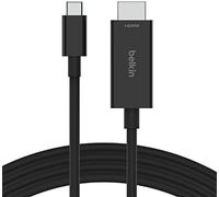 Belkin cable USB tipo C a HDMI 2.1 de 2 m, vídeo en 8K a 60 Hz o 4K a 144 Hz, HDR, HBR3, DSC, HDCP 2.2, para MacBook, iPad Pro y otros dispositivos USB-C