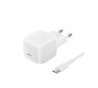Belkin Cargador de Carga Rápida Compacto de 45W, Cable USB-C a USB-C de 1M Incluido, Power Delivery para Apple iPhone 17, iPhone 16, 15, Samsung Galaxy S25, Pixel 10, iPad, AirPods y Otros - Blanco
