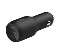 Belkin Cargador de Coche USB-C PD de 36 W (Cargador para Coche Doble USB-C Power Delivery de 18 W para iPhone 14 o iPhone 13, iPad Pro y Otros Dispositivos de Samsung y Google entre Otros)