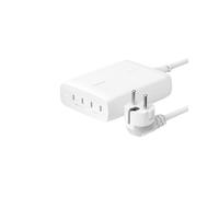 Belkin Cargador de Pared USB-C GAN con 4 Puertos BoostCharge Pro, multipuerto con USB-C PD 3.1, Carga rápida, Cable de 1,5 m, MacBook Pro, Serie iPhone 15, iPad Pro, Galaxy S24, Google Pixel y Otros