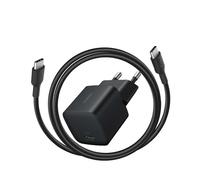 Belkin Cargador USB-C de Carga Rápida con Cable USB C de 1m (60 W), Enchufe Tipo USB-C de 25W, PD 3.0 y PPS, iPhone 17, iPhone 16, iPad Pro, Samsung Galaxy S25, Pixel 10 y Nintendo Switch - Negro