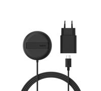 Belkin Cargador Inalámbrico Compatible con MagSafe, Base de Carga magnética con Soporte Vertical 15 W, certificación Qi2, iPhone 16, Samsung Galaxy S25 y AirPods (con Fuente de alimentación), Negro