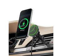 Belkin Cargador inalámbrico para Coche, Soporte magnético de ventilación para Coche con Cable USB C de 1M, Cargador rápido Compatible con Qi2 MagSafe para iPhone 17, Galaxy S25, Pixel 10 y más