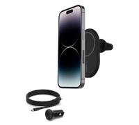 Belkin WIC004BTBK cargador de dispositivo móvil Smartphone Negro USB Cargador inalámbrico Auto