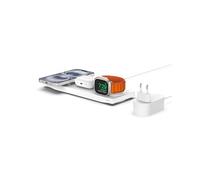 Belkin cargador MagSafe 3 en 1, certificación MFi, carga inalámbrica rápida portátil para serie de iPhone 15, iPhone 14, 13, 12, Apple Watch Series 9, 8 y posteriores, AirPods 2 y AirPods Pro