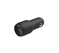 Belkin Cargador para Coche Doble USB de 24 W + Cable Lightning Boost Charge (2 Puertos USB, para iPhone 14/14 Plus, 14 Pro, 14 Pro Max, 13, 12 y Modelos Anteriores además de iPad y AirPods)
