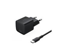 Belkin Cargador USB-C de Carga Rápida con Cable USB C de 1m (60 W), Enchufe Tipo USB-C de 25W, PD 3.0 y PPS, iPhone 17, iPhone 16, iPad Pro, Samsung Galaxy S25, Pixel 10 y Nintendo Switch - Negro