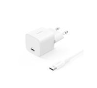 Belkin Cargador USB-C de Carga Rápida con Cable USB C de 1m (60 W), Enchufe Tipo USB-C de 25W, PD 3.0 y PPS, iPhone 17, iPhone 16, iPad Pro, Samsung Galaxy S25, Pixel 10 y Nintendo Switch - Blanco