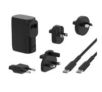 Belkin Cargador USB de Pared híbrido de 25 W con batería Externa de 5000mAh, Cargador portátil 25W 2 en 1 con 1 Puerto USB-C PD 3.0 y 1 Puerto USB-A, Power Bank de 2 Puertos USB y Cable USB-C a USB-C