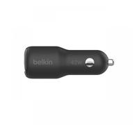 Belkin - CCB005btBK Portátil, Smartphone, Tableta Negro Encendedor de cigarrillos Carga rápida Interior