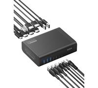 Belkin Connect Hub USB C de 16 Puertos y 140W, USB C Hub 16 en 1 para Tres Pantallas 4K a 60 Hz, DisplayLink, Adaptador Tipo C, Transferencias de 10 GBP, 2.5Gb Ethernet, Docking Station USB-C
