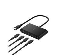 Belkin Connect - Hub USB C de 4 puertos - Adaptador multipuerto con 4 puertos USB C 3.2 Gen 2 - Transferencia de datos de alta velocidad 10G para laptop, MacBook, iPad, PC y más - 100 W PD, paquete de