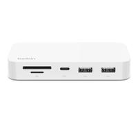 Belkin Connect Hub USB-C Multipuerto 6 en 1 con Soporte de Montaje Lector MicroSD/SD USB/USB-C Gigabit