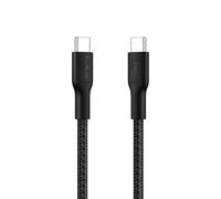 Belkin Eco Cable Trenzado C a C de 1m y 240 W, Carga Rápida, suave y flexible para iPhone 16, Galaxy S25, Pixel 9, MacBook, IPad Pro - Negro