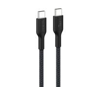 Belkin Eco Cable Trenzado C a C de 2 m y 240 W, Carga Rápida, suave y flexible para iPhone 16, Galaxy S25, Pixel 9, MacBook, IPad Pro - Negro