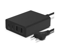 Belkin estación de carga USB GaN de 108 W, cargador USB C, concentrador de carga rápida, 2 puertos USB-C y 2 puertos USB-A para MacBook, Pro, Air, iPhone 16, 15, iPad Pro, Air, Samsung Galaxy y otros