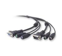 Belkin F1D9004 cable para video, teclado y ratón (kvm) Negro 7,62 m