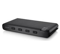 Belkin F1DN104B Negro Interruptor KVM - Periférico de Entrada (USB, USB, DVI-I, Negro, 0-40 °C, -20-60 °C)