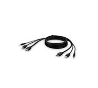 Belkin f1dn1ccbl cable para video, teclado y ratón (kvm) negro 3 m