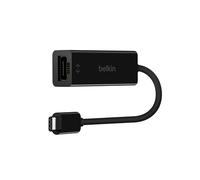 Belkin F2CU040btBLK - Adaptador de USB-C a Gigabit Ethernet, color negro (compatible con iPad Pro)