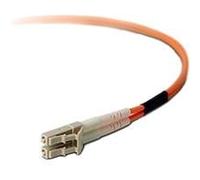 Belkin F2F202LL - Cable de Fibra óptica dúplex (3 m, Conectores LC/LC, 62.5/125, OM1), Naranja