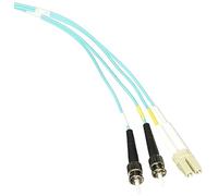 Belkin F2F402L0 - Cable de Fibra óptica dúplex (1 m, Conectores LC/ST, 50/125, OM3, 10 GB), Azul