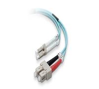 Belkin F2F402L7 - Cable de Fibra óptica dúplex (10 m, Conectores LC/SC, 50/125, OM3, 10Gb), Azul