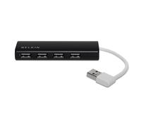Belkin F4u042bt Hub Usb 2.0 Travel Slim 4 Port One Size Black