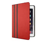 Belkin F7N320btC04 - Funda Twin Stripe Universal para Tablets 10” (Compatible con iPad 2017, iPad Air 1/2 y Samsung Tab 4, S, A, E), Rojo