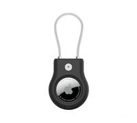 Belkin Funda para AirTag con Cable Fino metálico, Protector Secure Holder para AirTag, Resistente a los arañazos, Accesorio para AirTag Negro, Normal
