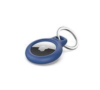 Belkin funda para AirTag con llavero (protector Secure Holder, cubierta protectora, protector para Air Tag con borde elevado antiarañazos), azul