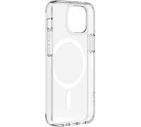 Belkin funda para iPhone 13 compatible con MagSafe con revestimiento antimicrobiano, materiales resistentes a la luz UV, imanes integrados y borde realzado para proteger la cámara- Transparente